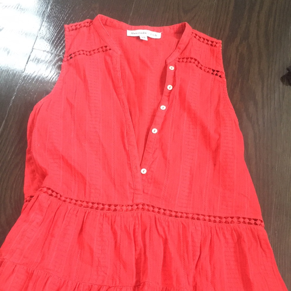 abercrombie red top